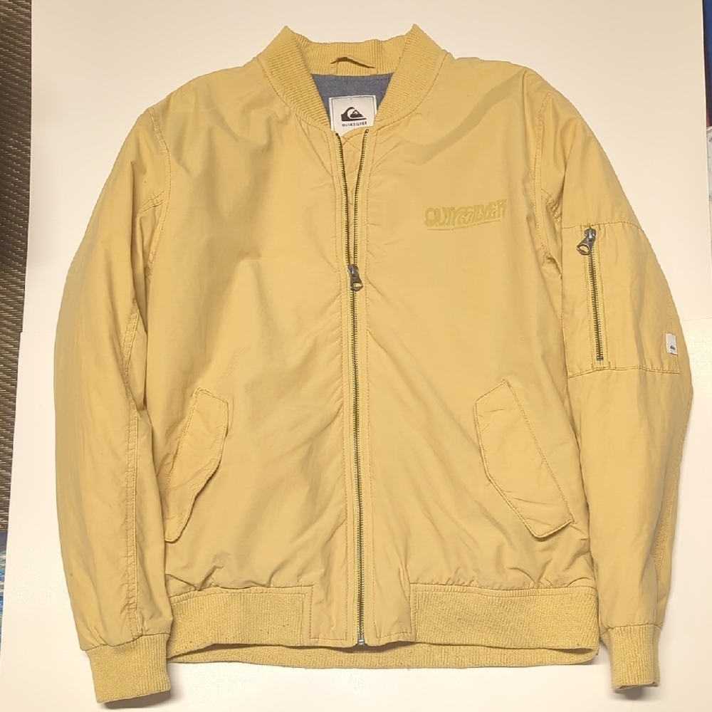 Quiksilver Men's Yellow Bomber Jacket